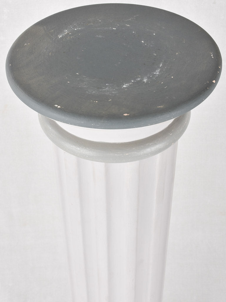 Classic timber statue presentation pedestal