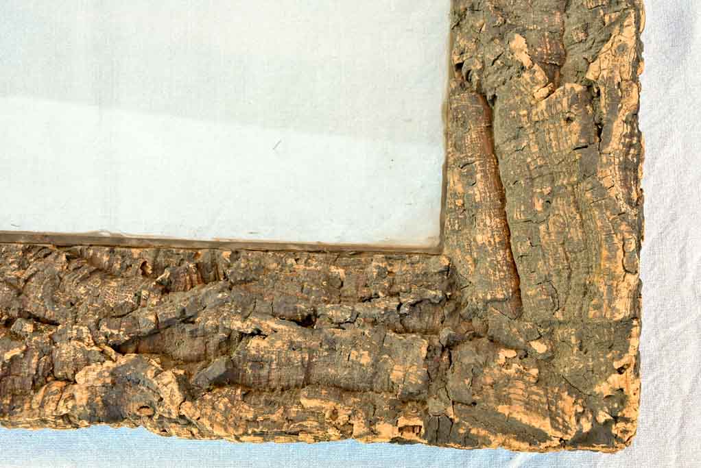 Antique French frame made from cork 22" x 24½"