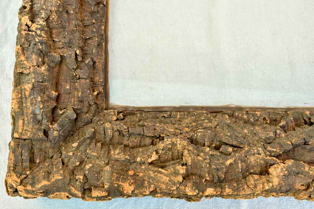 Antique French frame made from cork 22" x 24½"