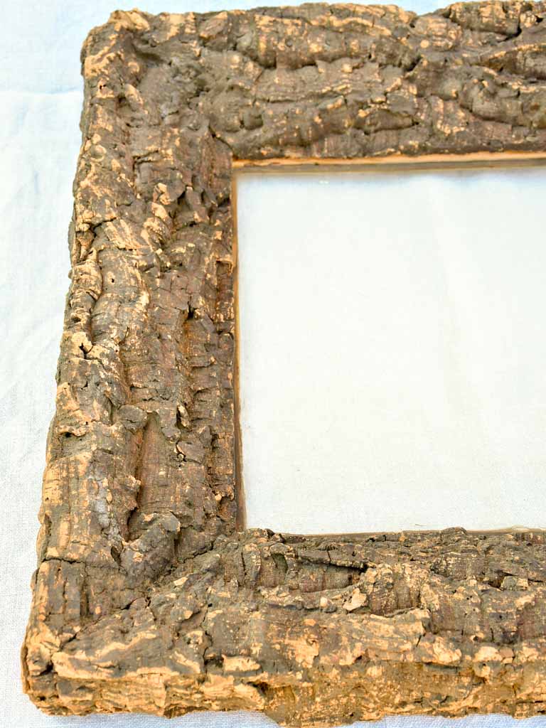 Antique French frame made from cork 22" x 24½"