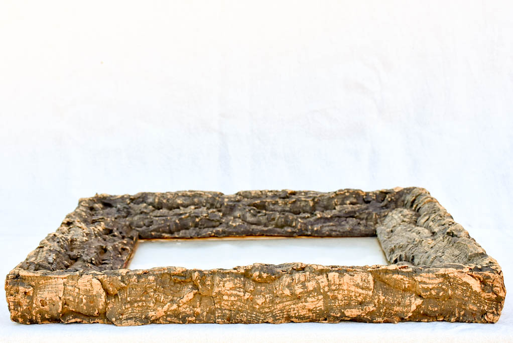 Antique French frame made from cork 22" x 24½"