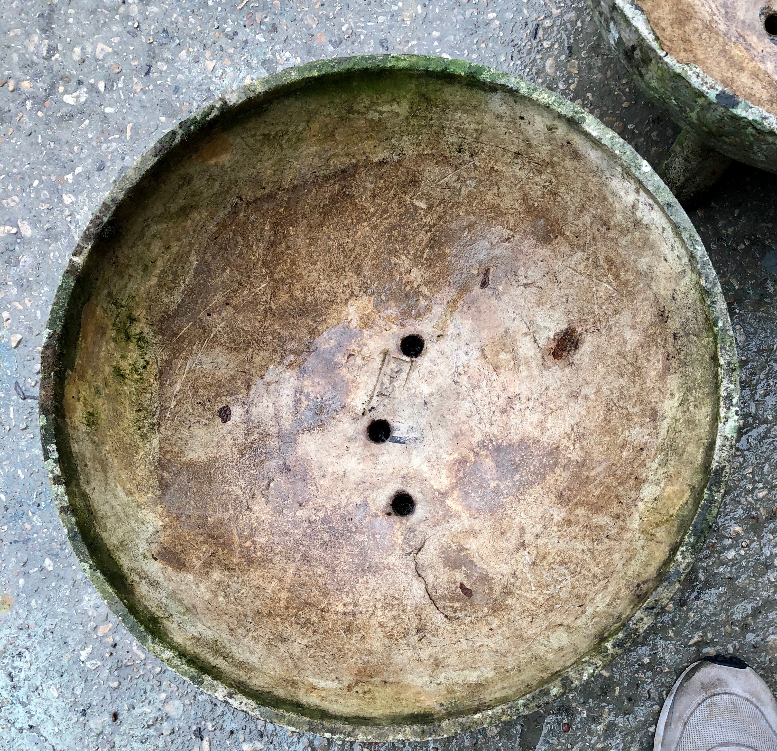 Pair of cup shaped Willy Guhl planters
