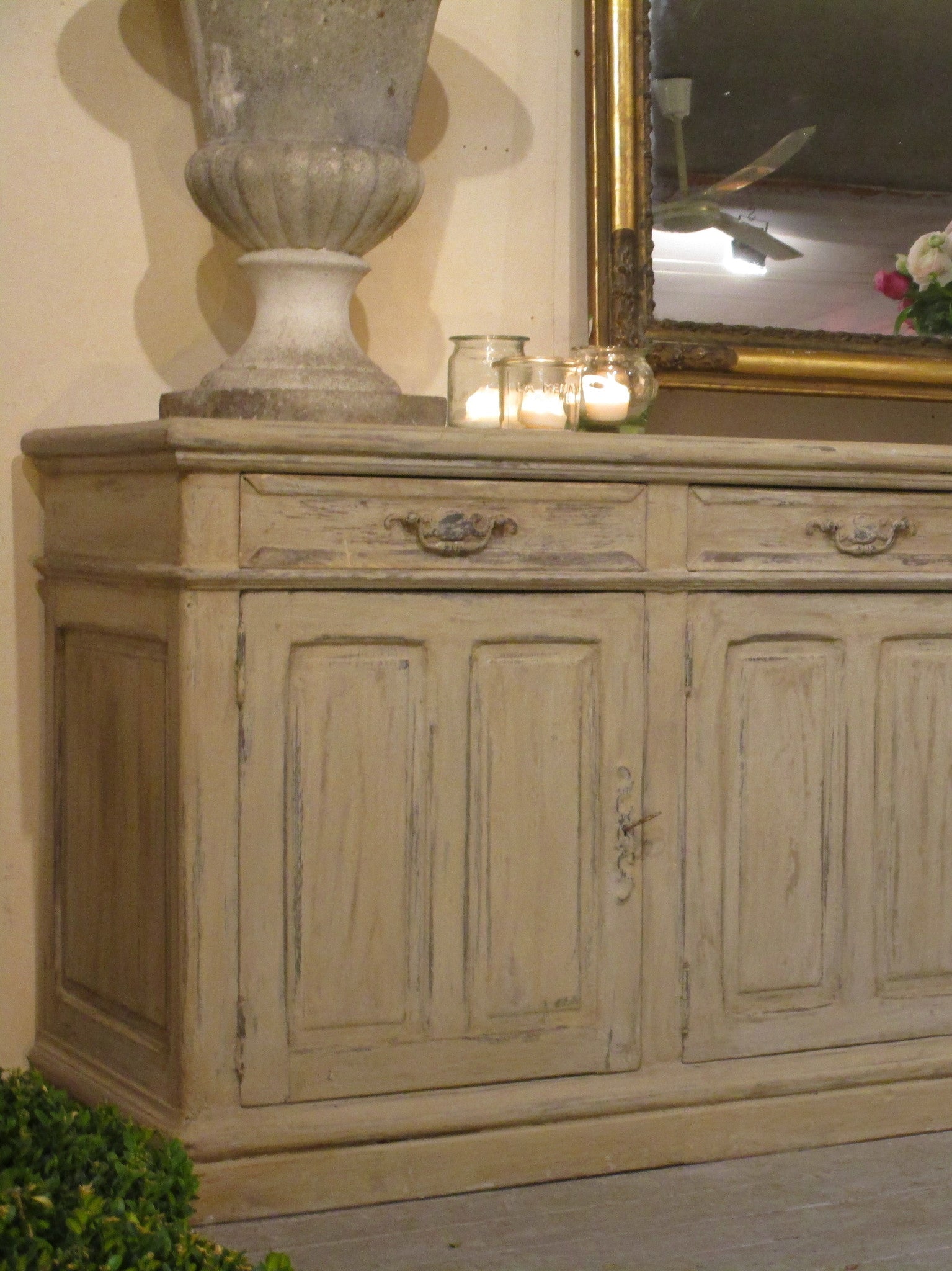 Large painted oak buffet