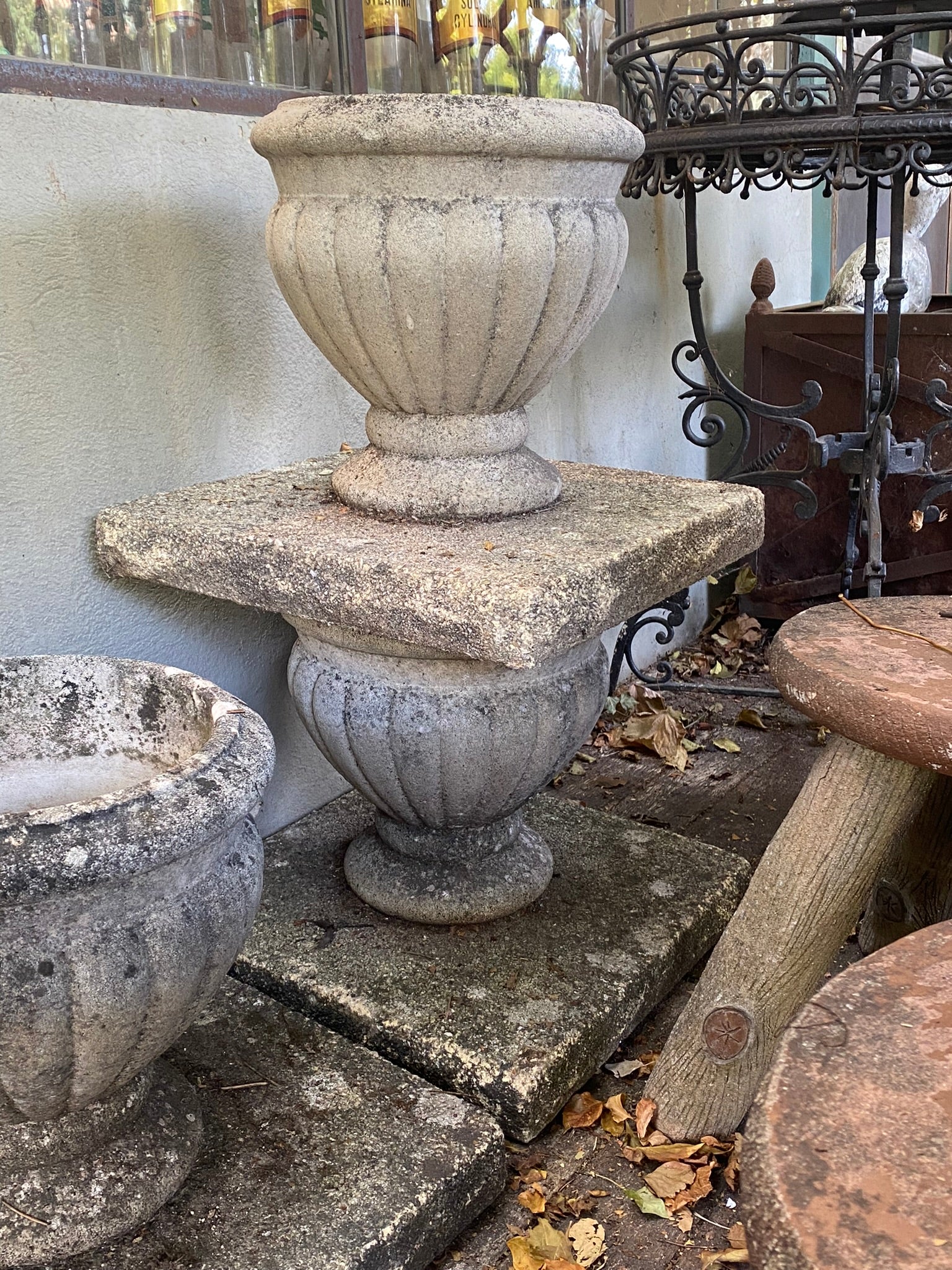 Timeless outdoor decoration stone planters