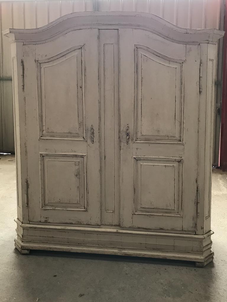 Antique French walnut Armoire from Alsace with original hardware 83½" x 67"