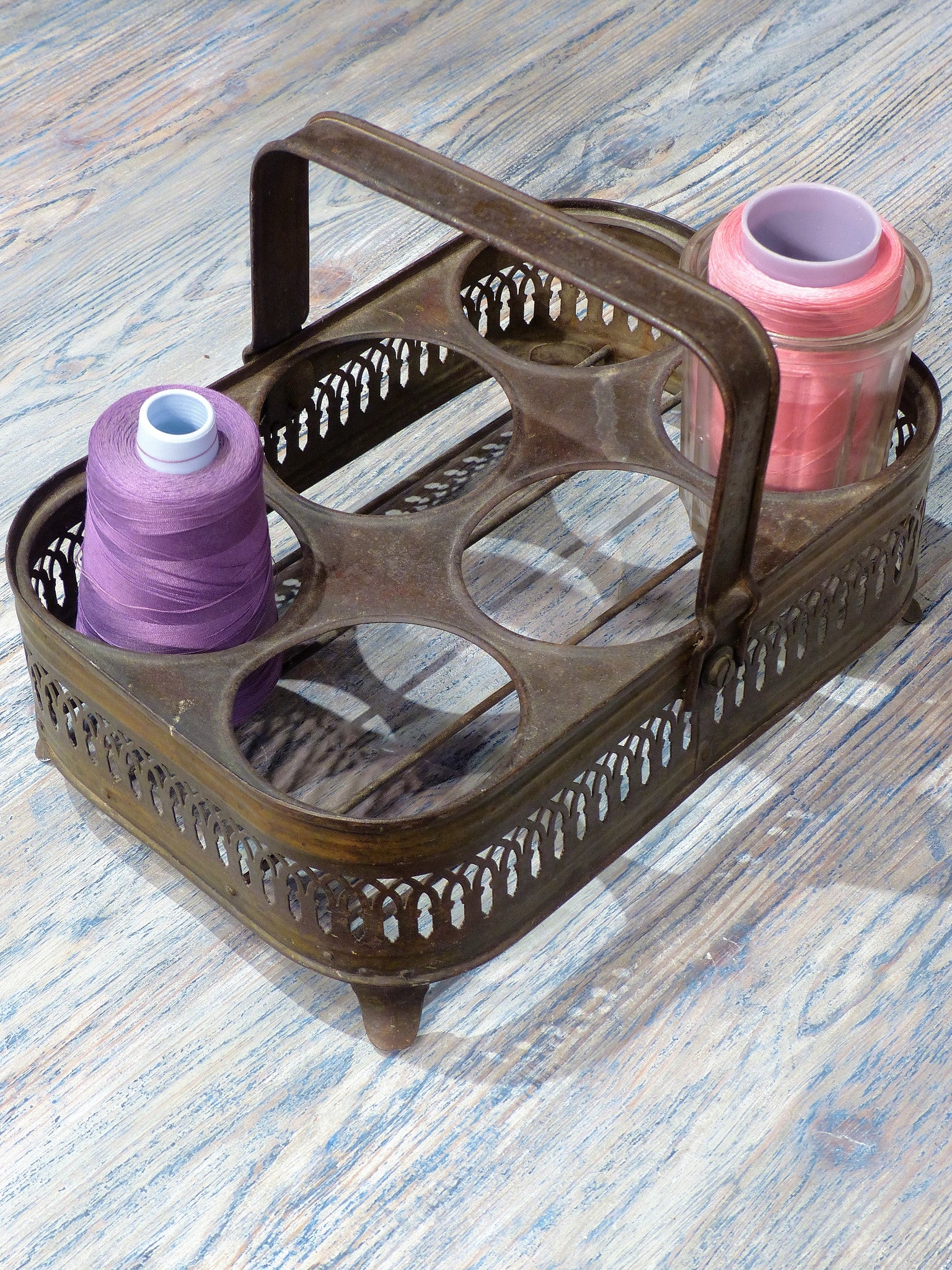 19th century French glass carrier