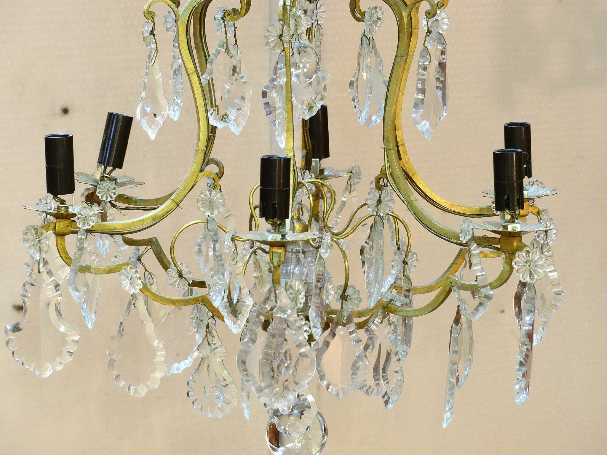 French vintage crystal chandelier – 1930’s