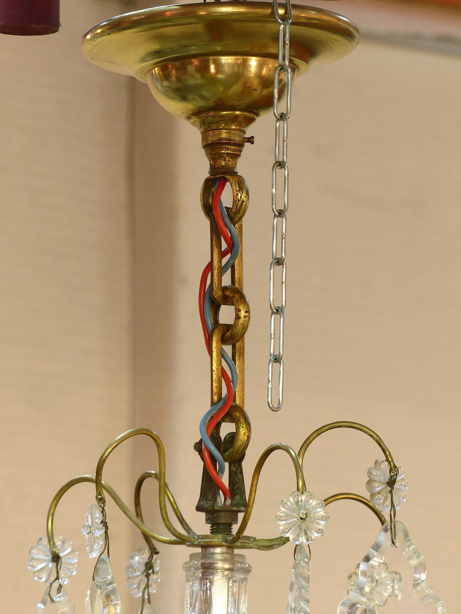 French vintage crystal chandelier – 1930’s
