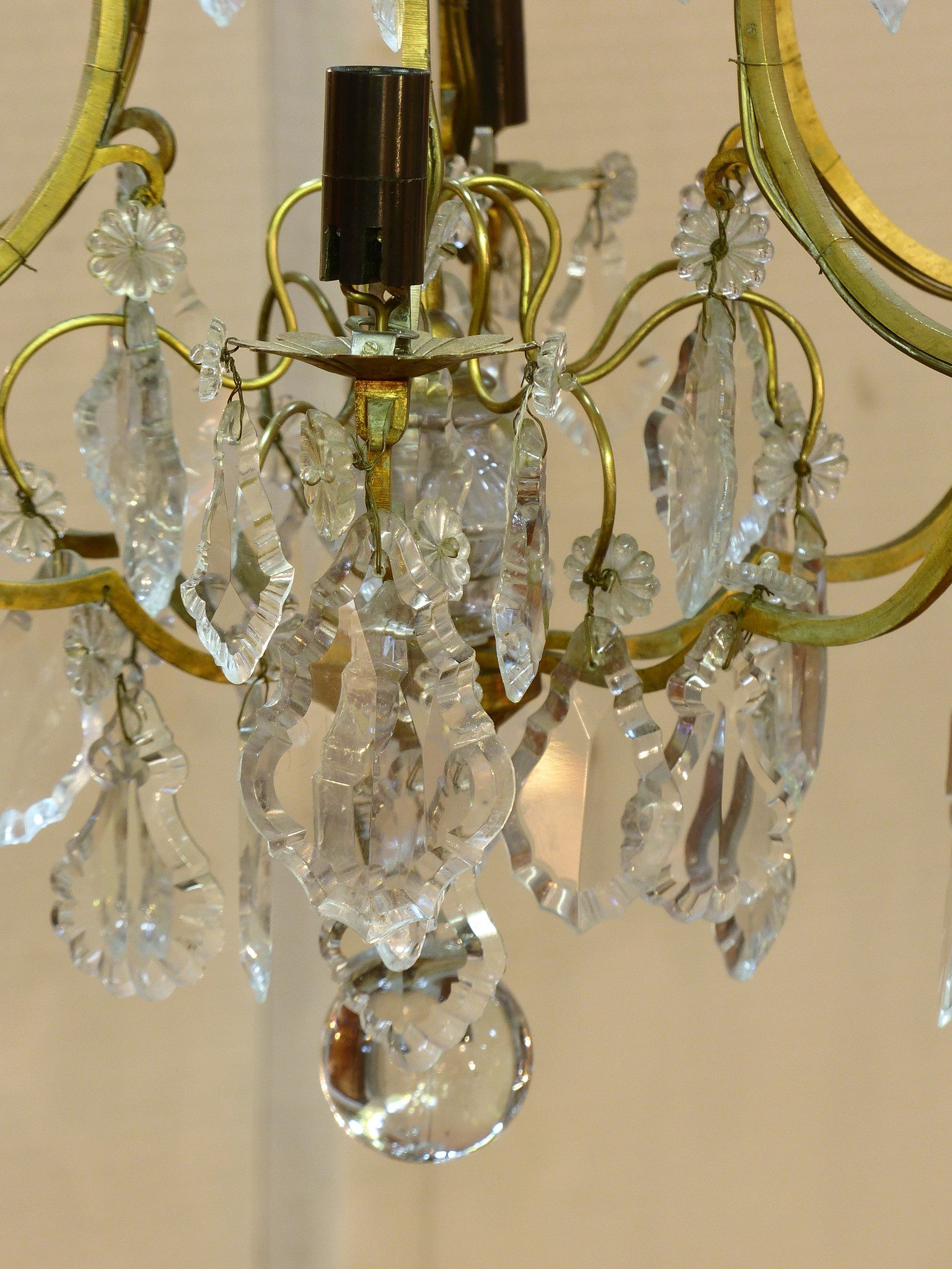 French vintage crystal chandelier – 1930’s