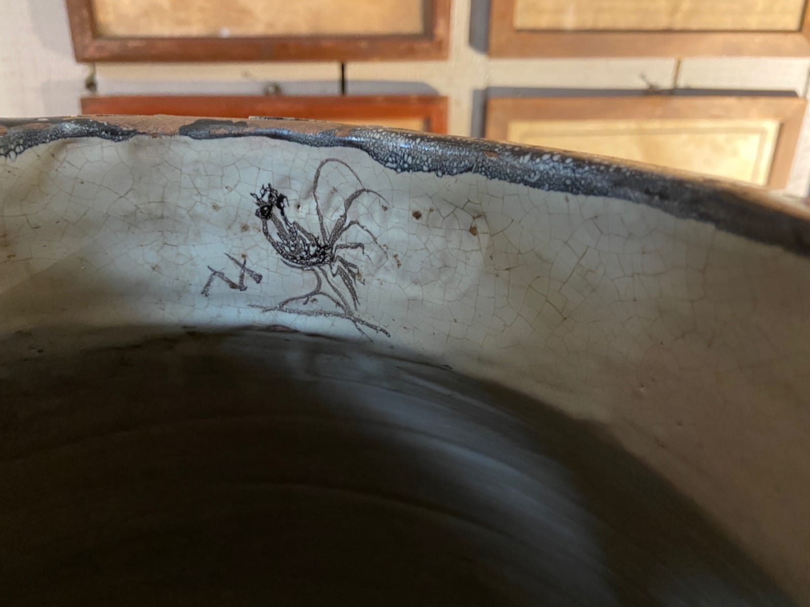 VINTAGE EARTHENWARE JAR - ULISSE CANTAGALLI, FLORENCE 23¾"