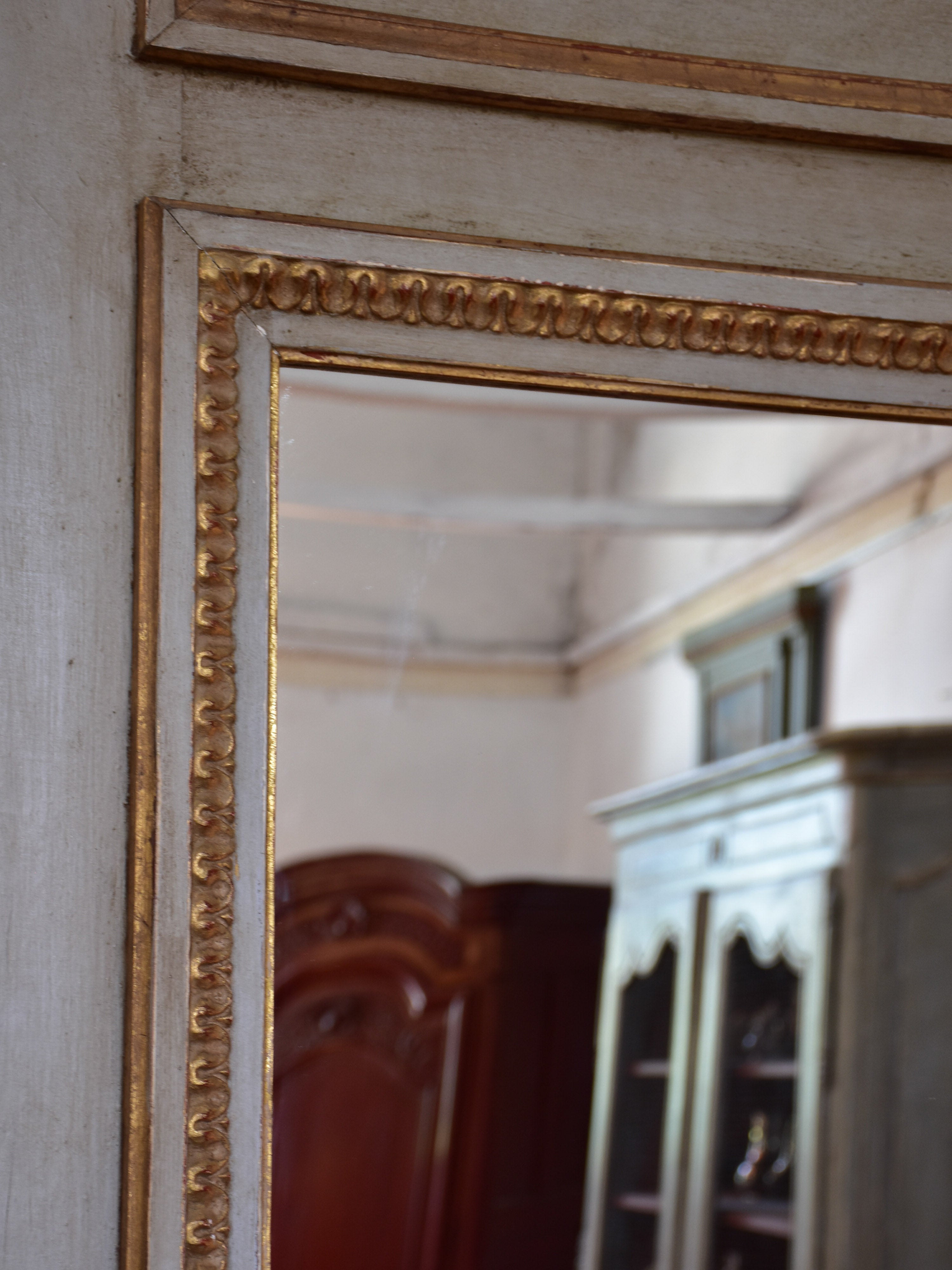 Pair of Antique French Trumeau mirrors
