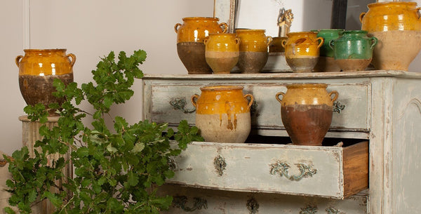 6 Creative Ways to Decorate with Antique French Confit Pots