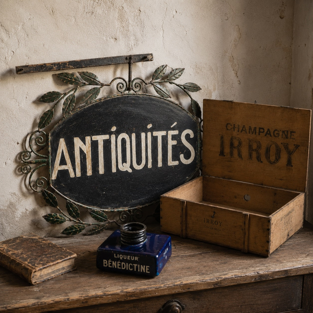 Antique French Advertising Displays Shop Displays