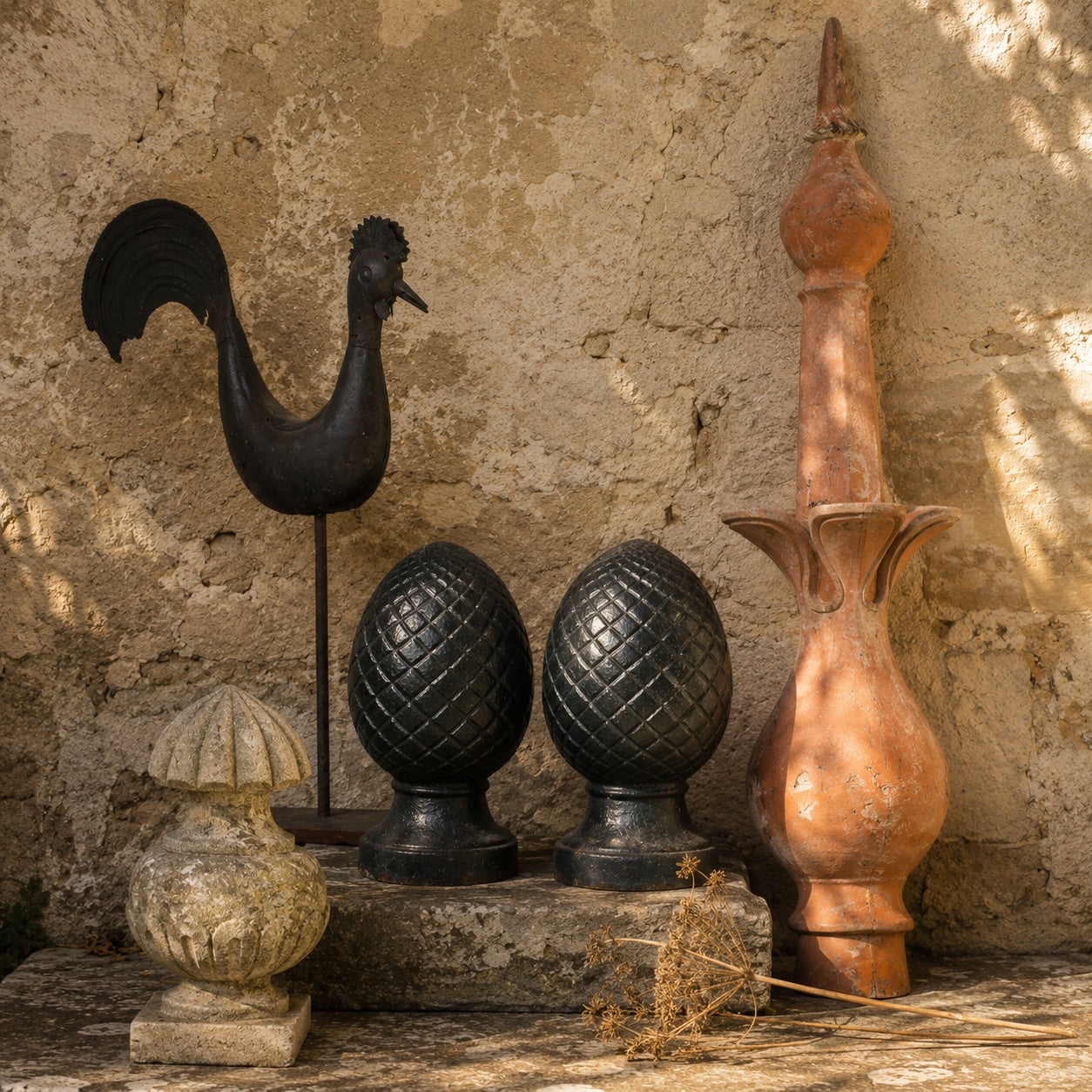 Antique French Lightning Rods & Weather Vanes