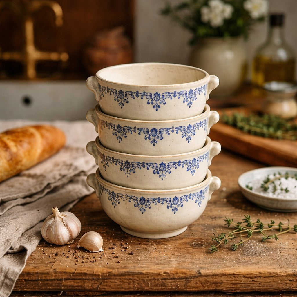Small antique French bowls 