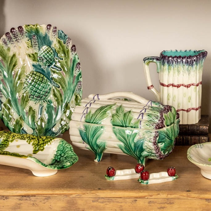 Antique French Majolica and Barbotine