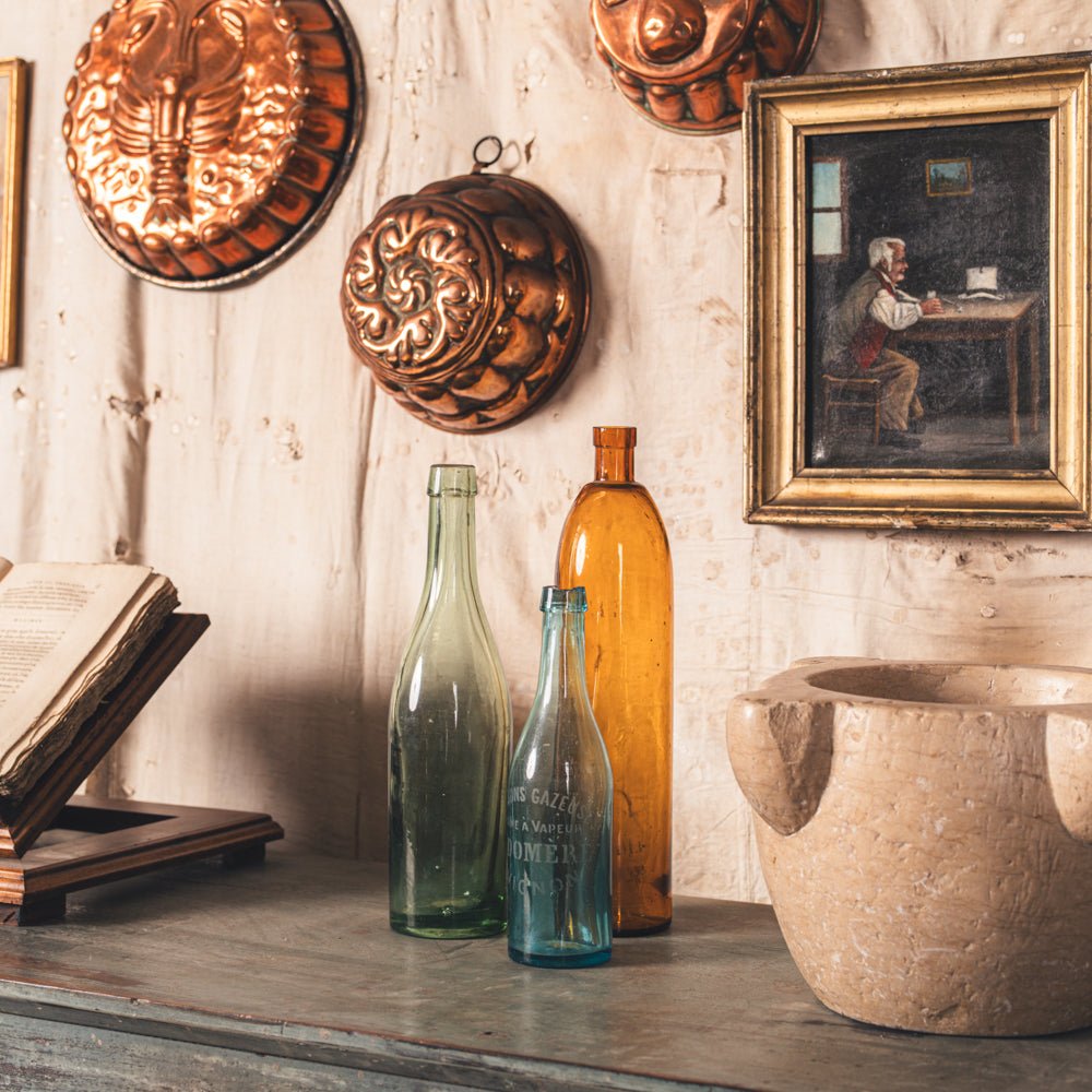 Antique French Glassware, Bottles & Pitchers