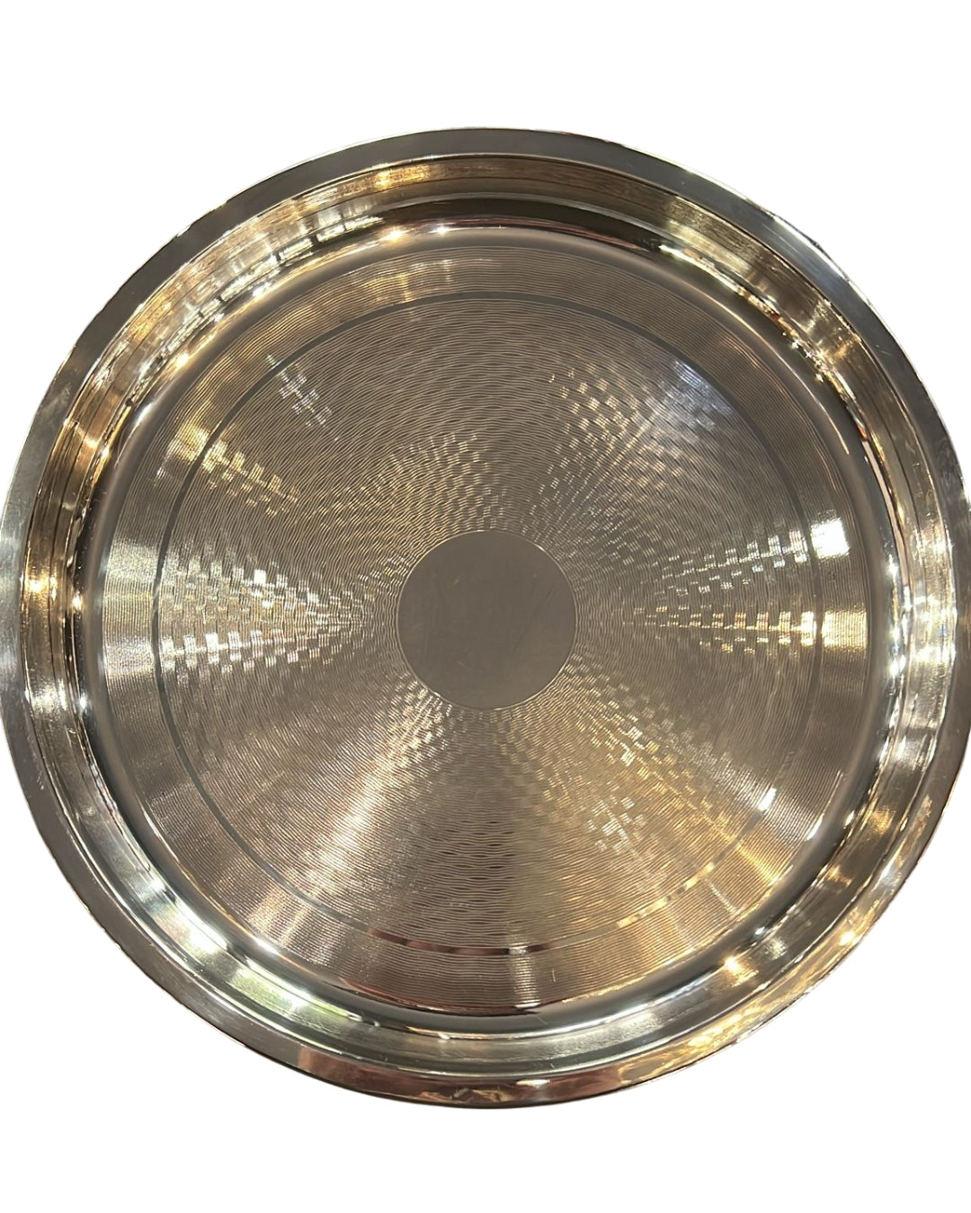 Elegant antique silver platter