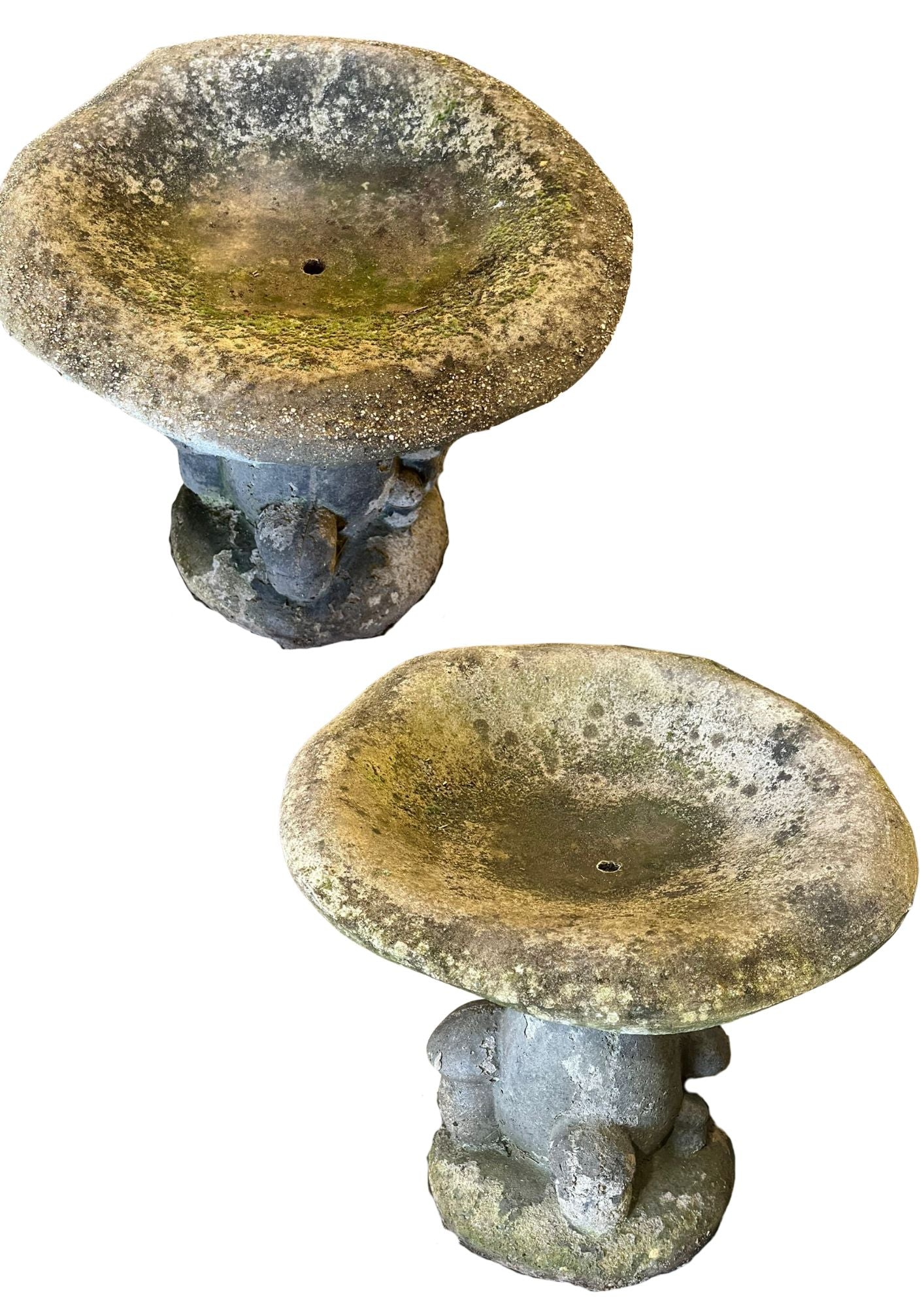 Mossy patina mushroom seating  