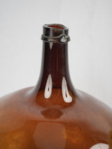 Vintage verre soufflé demijohn bottle