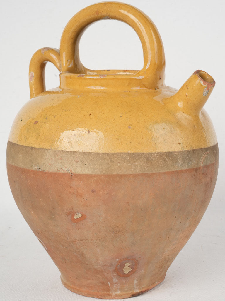 Rustic antique French water pitcher