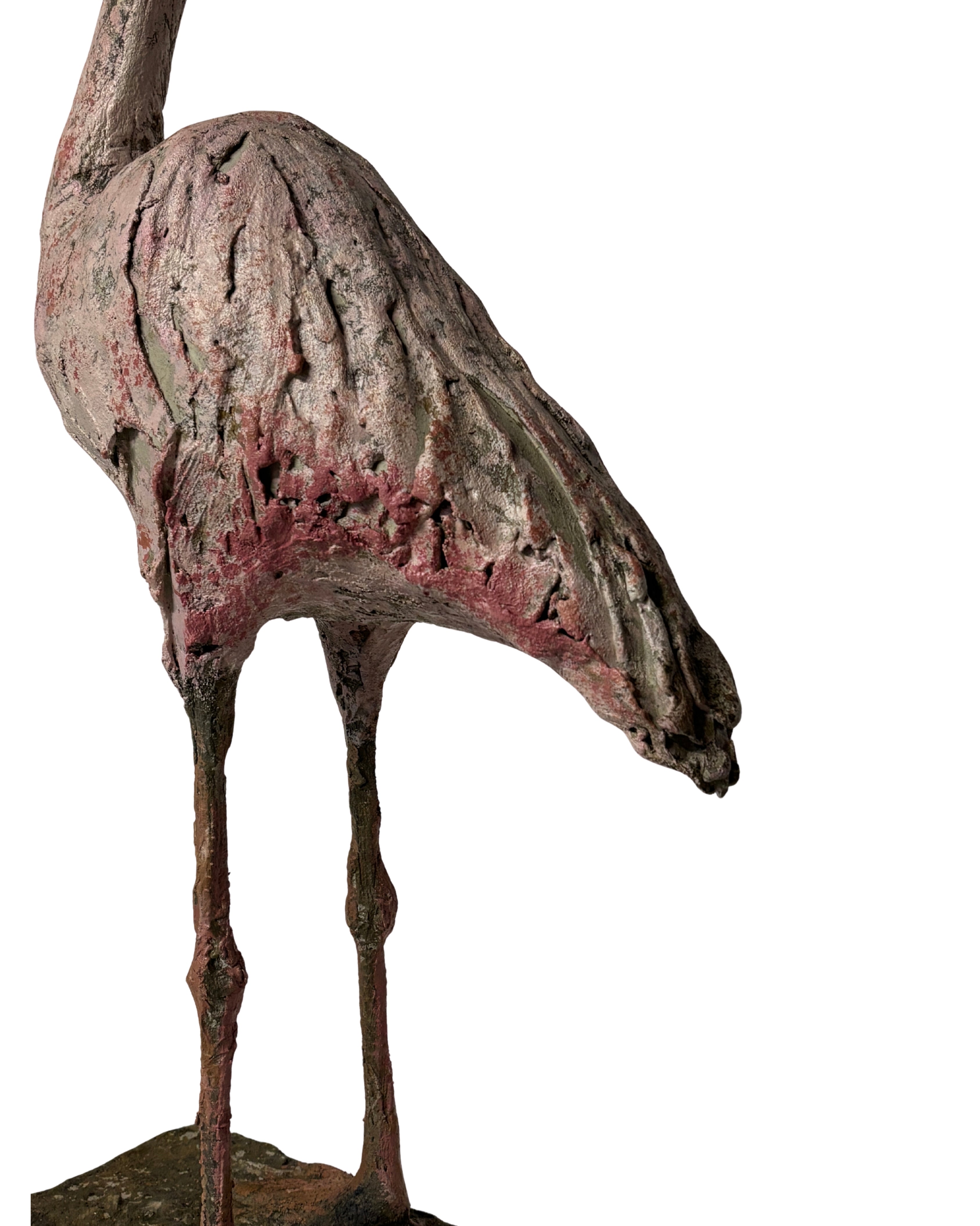 Folk-art style flamingo ornaments