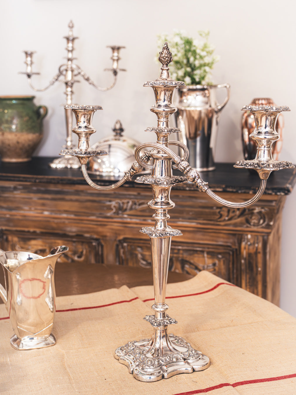 Rare Christofle silver-plated pitchers  