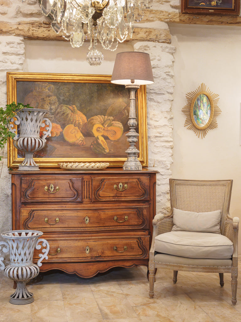 Stately Louis XV walnut commode