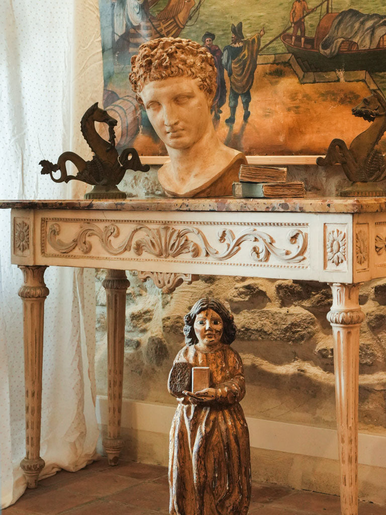 Vintage Venetian hippopotamus sculptures  