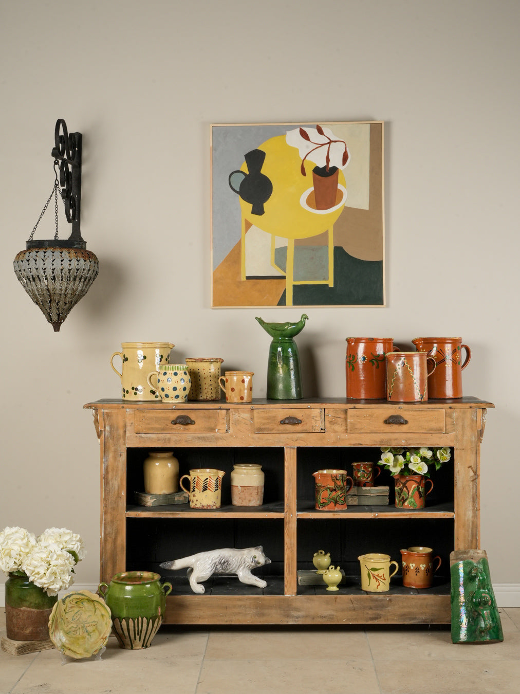 Striking expressive acrylic artwork