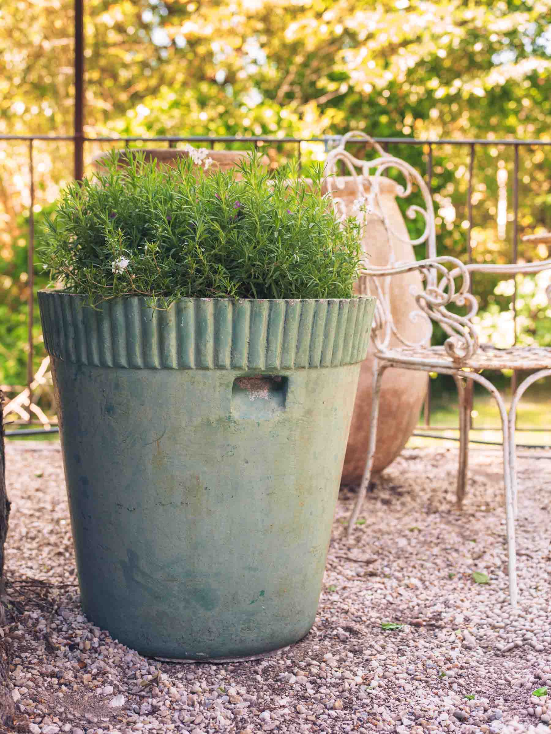1960s Willy Guhl Planter in Weathered Celadon Green - 21¾