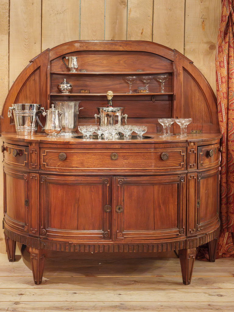 Rare French walnut entertaining cabinet  