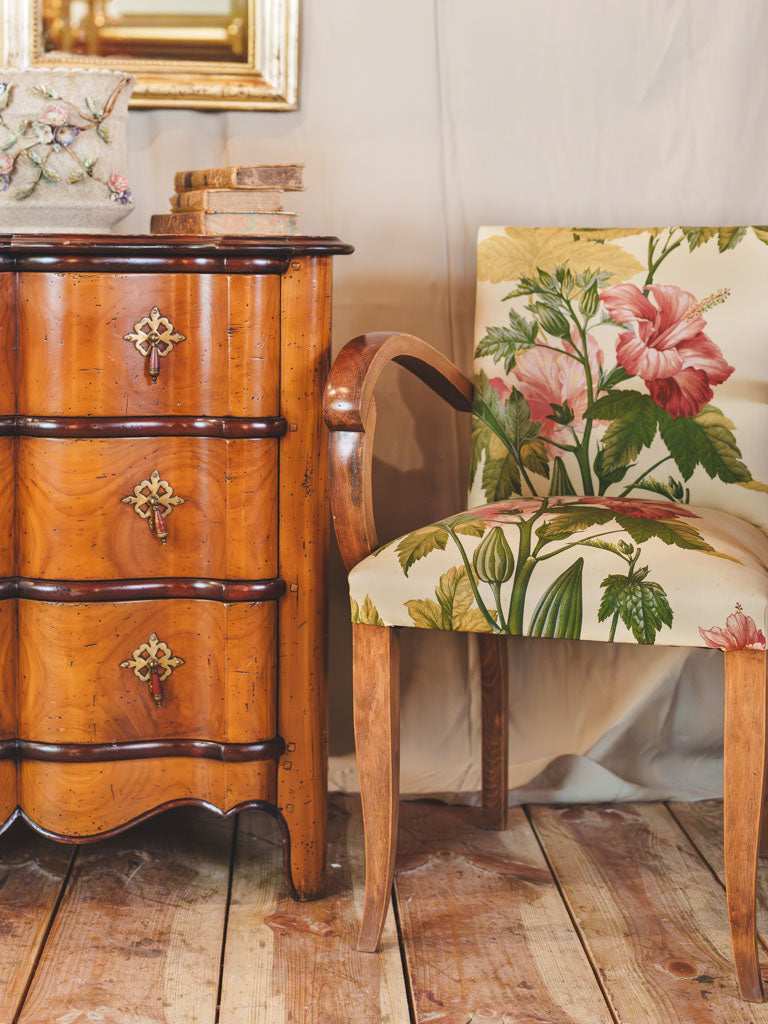Classic warm-toned mahogany armchairs  