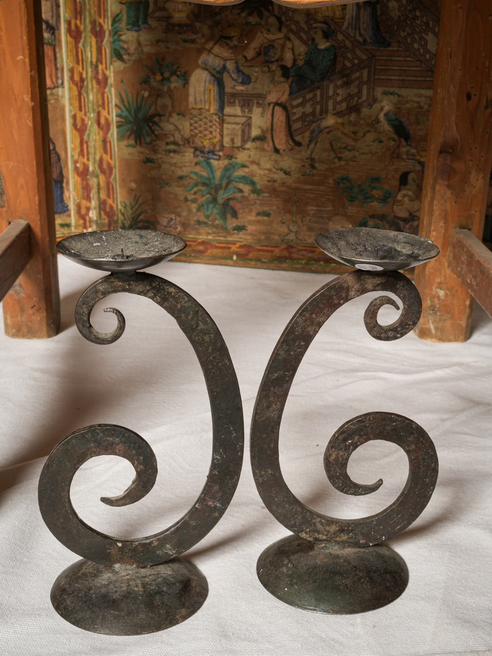 Simple artistic mid-century home accents