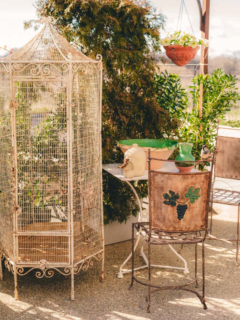 Handcrafted antique floral vase