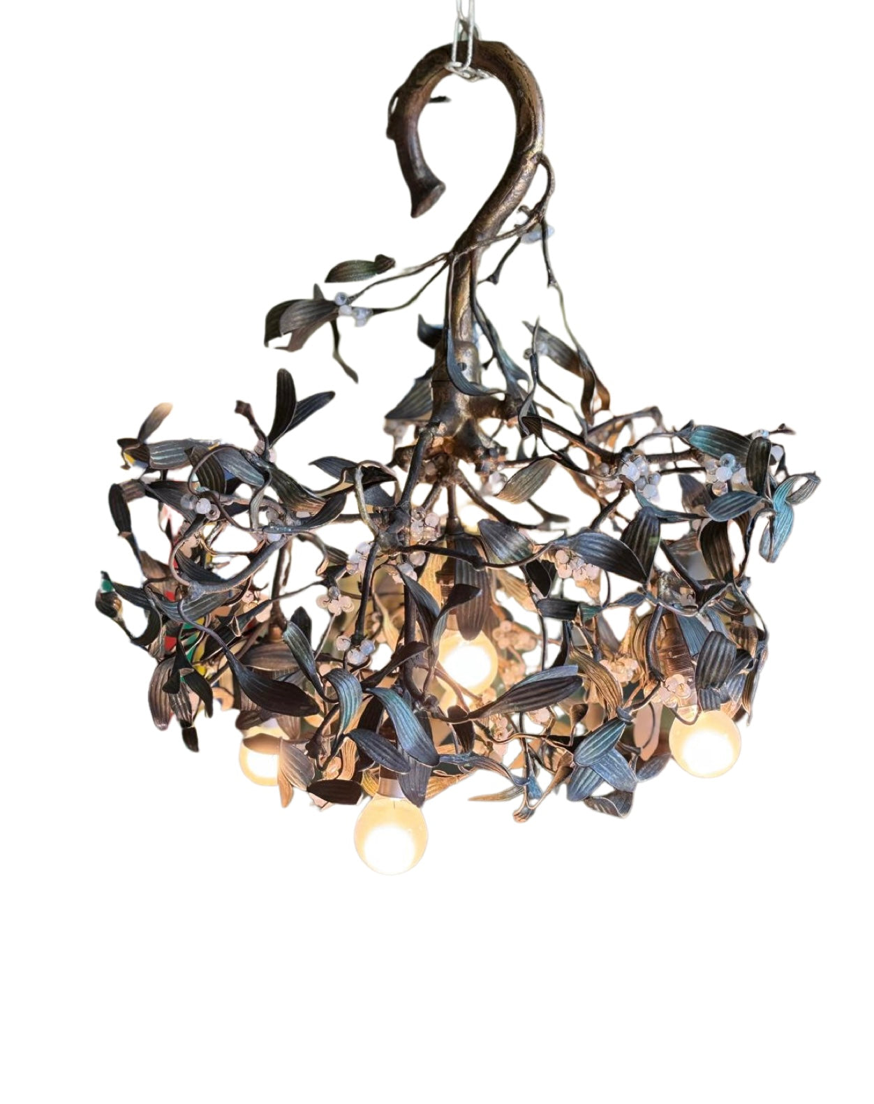 Verdant antique bronze chandelier