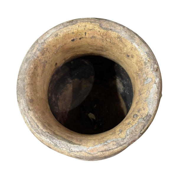 Small 19th-Century Provençal Biot Olive Jar 19"