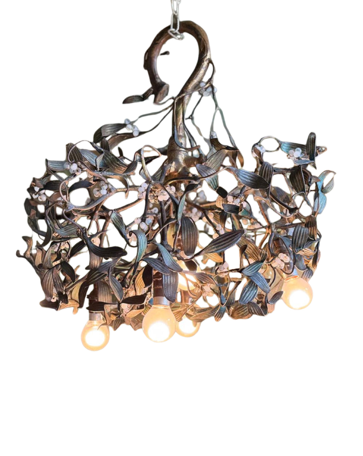 Verdant patinated bronze lighting