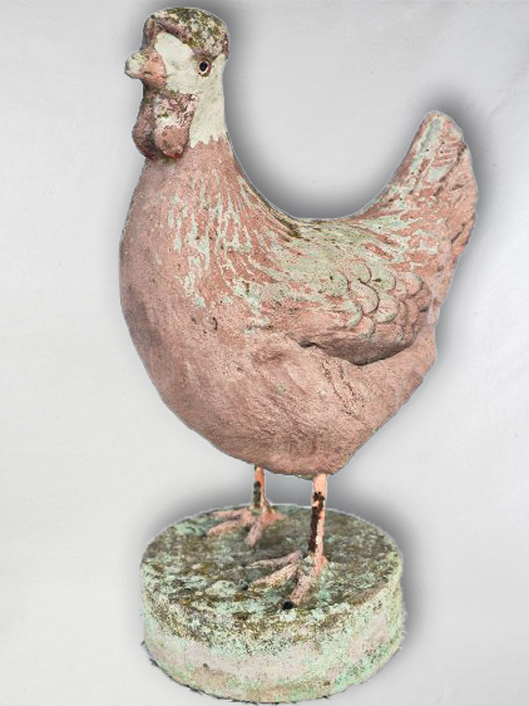 Enchanting vintage concrete garden statue  