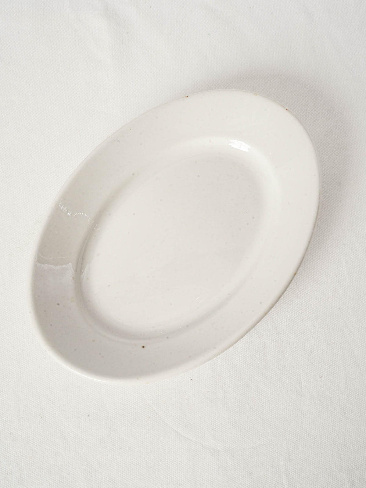 Antique Oval Ironstone Platter from Chanteduc Kitchen 11½"
