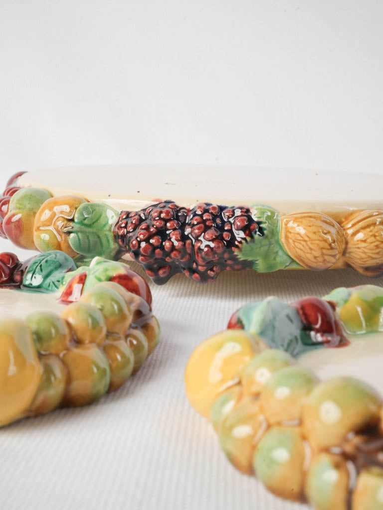 Mid-century majolica tableware  