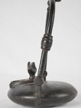 19th century miner's oil lamp - wrought iron