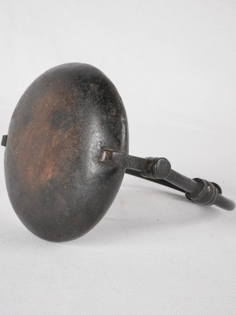 19th century miner's oil lamp - wrought iron