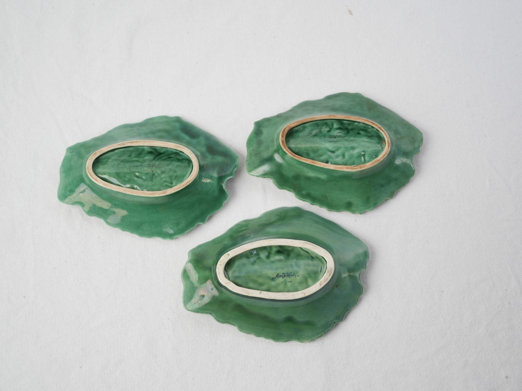 Petite glazed accent dishes set