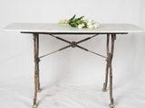 Ornate 1800s marble outdoor bistro table