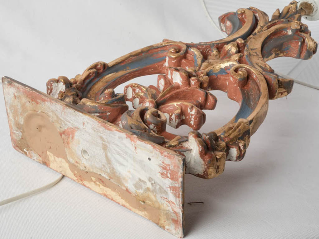 Characterful aged patina lamp