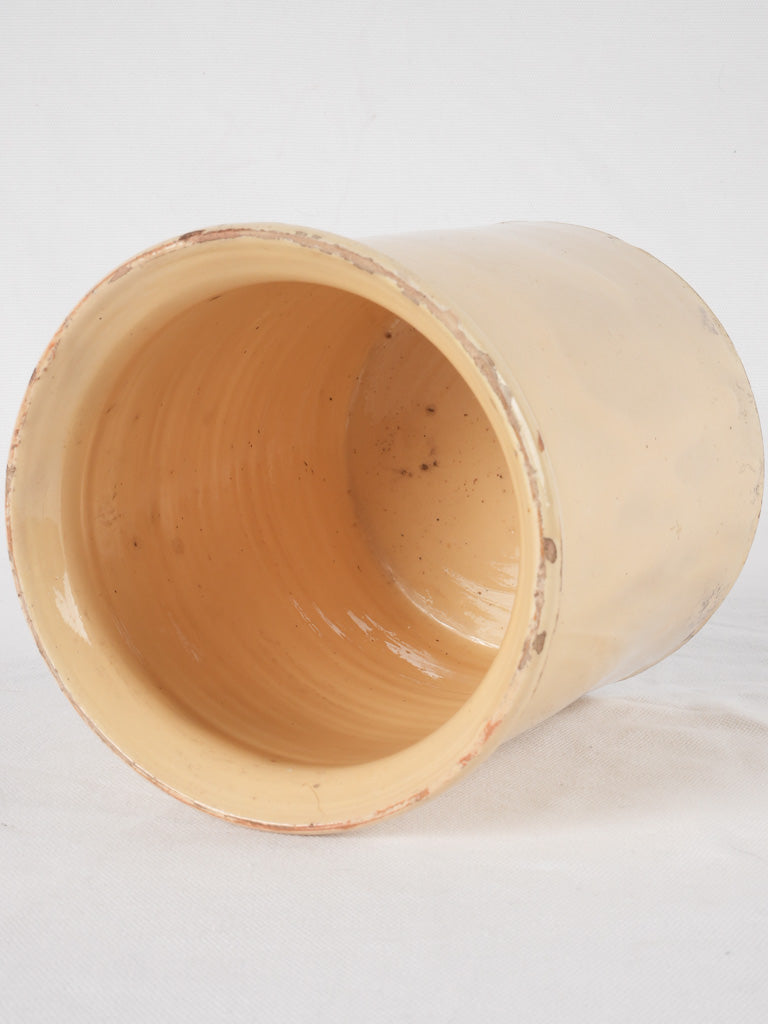 Traditional glazed earthenware antique vessel