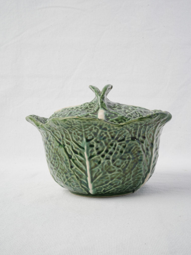 Majolica cabbage head tureen