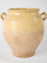 Antique French glazed confit pot