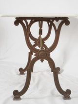 Elegant vintage bistro iron table